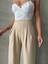 Pileli Keten Pantolon S255046 2