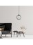Beton Minimalist Halka Tavan Aydınlatması, İskandinav Tarzı Salon Avizesi 4
