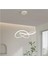 Sonsuzluk Model Tekli Sarkıt LED Beyaz Işık Ultra Power LED Avize Salon Mutfak Oda Hol Ledli Avize 1