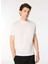 Bisiklet Yaka Kırık Beyaz Erkek T-Shirt WJ30.ZJ80.U010 3