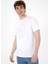 Bisiklet Yaka Beyaz Erkek T-Shirt Wahıng 4