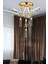 Luxury Modern Kristal Taşlı Sarkıt Kelebek Taşlı LED Avize Gold Sarı 1