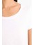 Regular Fit Yuvarlak Yaka Basic Düz Kısa Kollu Beyaz Tişört K1508AZ25SM 5