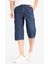 %100 Pamuk Hafif Kumaş Regular Fit Jean Uzun Bermuda Şort F4222AX25SM 5