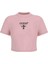 V4YI20KCDH1G66B Colette Crop Tee Pembe Yuvarlak Yaka Box Fit Desenli Kadın T-Shirt 1