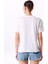 Bisiklet Yaka Baskılı Beyaz Kadın T-Shirt F5SL-TST0462 5