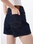 Standart Bel Normal Lacivert Kadın Denim Şort M5SL-SRT1108 4