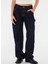 Yüksek Bel Düz Paça Relaxed Lacivert Kadın Denim Pantolon Go Zıp Carpenter Pan - Co Rufus Rg 2