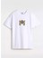 VN000NXCWHT1-ETHEREAL Os Ss Beyaz Yuvarlak Yaka Normal Düz Kadın T-Shirt 5