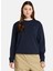 Woven Badge (Lb) Crew Neck Lacivert Bisiklet Yaka Normal Düz Erkek Sweatshırt 3