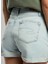 Standart Bel Mom Fit Kadın Denim Şort 252 Lcf 121028 Holly 2 Denım 3
