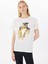 Yuvarlak Yaka Baskılı Ekru Kadın T-Shirt L5SL-TST5814 1