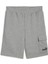 68266203 Ess No. 1 Logo Cargo Short Gri Lastikli Bel Regular Fit Düz Erkek Şort 1