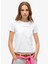 Bisiklet Yaka Beyaz Kadın T-Shirt W1011635A 2