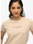 Bisiklet Yaka Deve Tüyü Kadın T-Shirt W1011612A 3