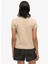 Bisiklet Yaka Deve Tüyü Kadın T-Shirt W1011612A 4