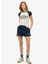 Bisiklet Yaka Koyu Beyaz Kadın T-Shirt W1011603A 1