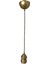 Sarkıt Lale Duy Zigzag Kumaş Kablo Dekoratif (Ampul Dahil Değildir) 70 cm Metal 1