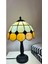 El Yapımı Vitray Retro Barok Abajur Masa Lambası Oturma ve Yatak Odası Kahve Beyaz Siyah 2