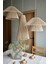 Rattan Bambu Hasır Makrome Sarkıt Avize 3 Lü Set 40 cm Çap 1