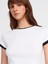 31859 Çift Görünümlü T-Shirt-Beyaz 3
