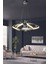 Dron Modern 4 Kol Tek Top Sarkıt Power LED Avize - 3 Renk Kumandasız Krom 2