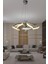 Dron Modern 4 Kol Tek Top Sarkıt Power LED Avize - 3 Renk Kumandasız Krom 3