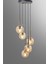 Altın Renkli Camlı Metal Sarkıt Avize, 5 LEDli, Modern ve Şık Tasarım 5