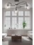 Rodonit 3lü Siyah Krom Füme Camlı Modern Sarkıt Genç Odası Yatak Odası Retro Salon Avize 1