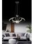 Modern Siyah LED Avize, Kumandalı, 3 Renk Seçeneği, Şık ve Fonksiyonel Tasarım 4