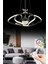 Modern Siyah LED Avize, Kumandalı, 3 Renk Seçeneği, Şık ve Fonksiyonel Tasarım 5