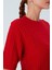 NICOLE BLOUSE Saç Örgülü Kısa Kollu Kaşmirli Kadın Triko Bluz - Kırmızı 5