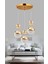 Modern LED Sarkıt Avize, 4 Başlıklı, Metal Tasarım, 40x70 Boyut, Salon ve Mutfak İçin Şık 1