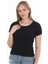 Kadın Fitilli Likralı Pamuk Basic Tshirt 3