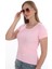 Kadın Fitilli Likralı Pamuk Basic Tshirt 2
