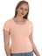 Kadın Fitilli Likralı Pamuk Basic Tshirt 2
