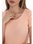 Kadın Fitilli Likralı Pamuk Basic Tshirt 4