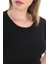 Kadın Fitilli Likralı Pamuk Basic Tshirt 4