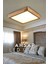 Modern Tasarım Ahşap Kasa 24W Gün Işığı Dekoratif Avize 34*34 Ev-Ofis LED Aydınlatması 1