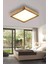Modern Tasarım Ahşap Kasa 24W Gün Işığı Dekoratif Avize 34*34 Ev-Ofis LED Aydınlatması 3