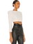 Kadın Janjan Beyaz Içi Astarlı Payet Crop Top 2