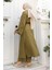 Apolet Detaylı Kimono Takım Haki 19253 4