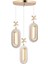 Modern 3 Renk LED Kristal Taşlı Avize, Kumandalı, Şık ve Elegant Aydınlatma Parçası 2