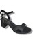 1441-25 Sateen Kalın Topuk Sandalet 1