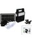 Solar Seyyar Panelli - Fiş Şarjlı 2in1 Dikey Model El Feneri - 3 Parça Ampul Kablolu - Powerbank (5064) 1