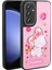 Samsung Galaxy A14 Kılıf Parlayan Kabartmalı Ikonik Figürlü Svl Amas Silikon Kapak-Pembe 1