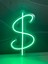 Neon LED Duvar Dekoratif Aydınlatma -Dolar, 20X11CM- 4