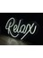 Neon LED Dekoratif Aydınlatma -Relax, 40X20CM- 2