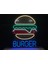 Neon LED Tabela Dekoratif Aydınlatma -Burger, 50X70CM- 1