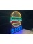Neon LED Tabela Dekoratif Aydınlatma -Burger, 50X70CM- 3